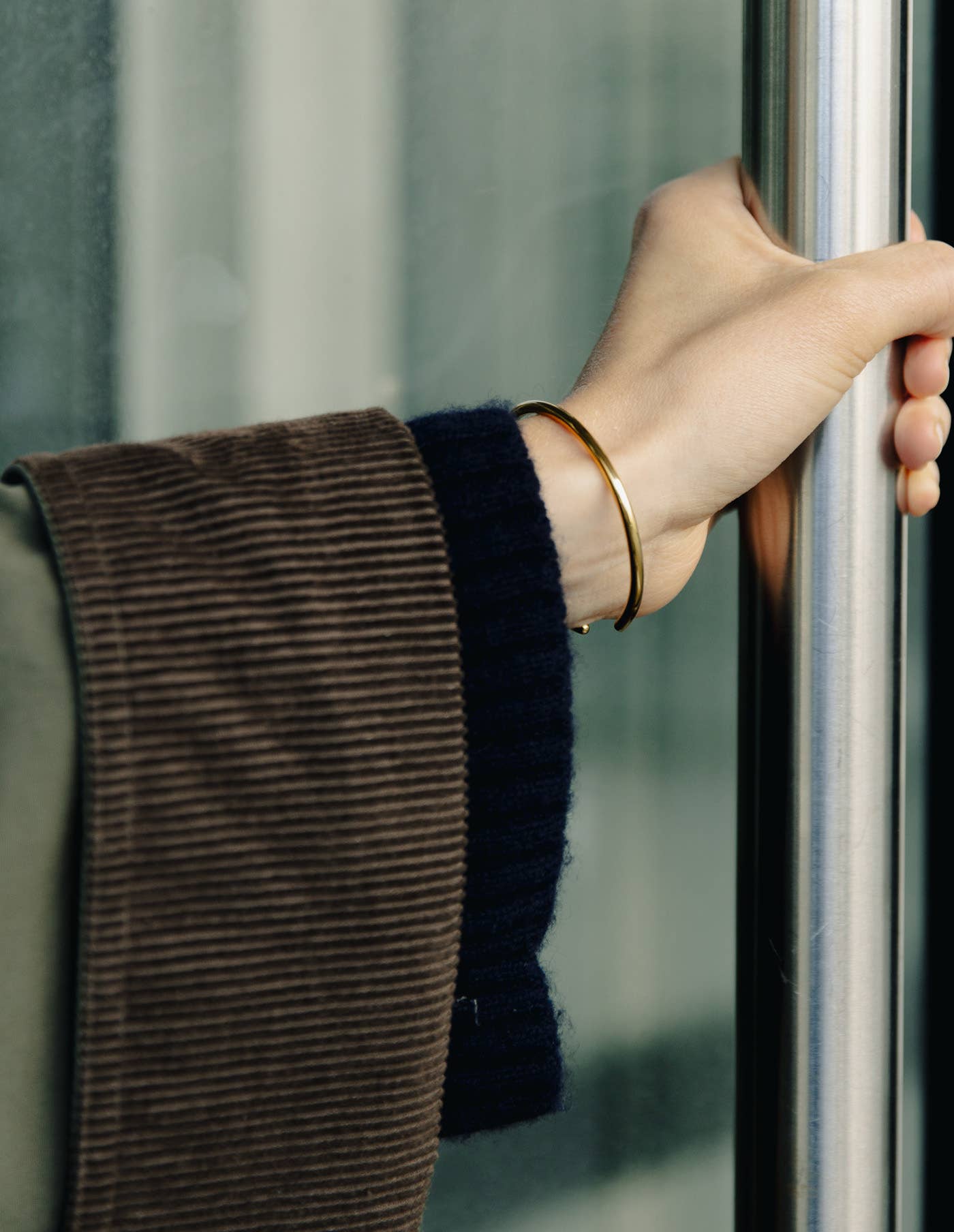 Minimal Gold Bangle, Waterproof
