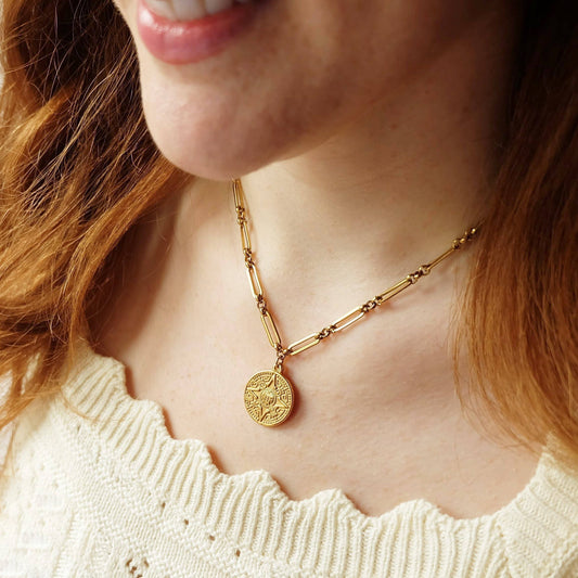 Aztec Coin Necklace